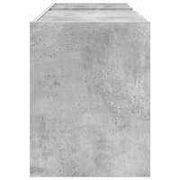 Platenkast met plank Beton Grijs 78.5 x 35 x 45 cm Bewerkt hout 6