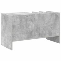 Platenkast met plank Beton Grijs 78.5 x 35 x 45 cm Bewerkt hout 7