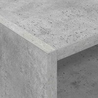 Platenkast met plank Beton Grijs 78.5 x 35 x 45 cm Bewerkt hout 8