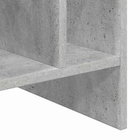 Platenkast met plank Beton Grijs 78.5 x 35 x 45 cm Bewerkt hout 9