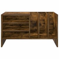 Platenkast Gerookt eiken 78.5 x 35 x 45 cm Bewerkt hout 5