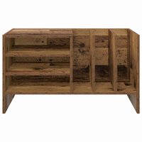 Platenkast met plank Oudhout 78.5 x 35 x 45 cm Bewerkt hout 5