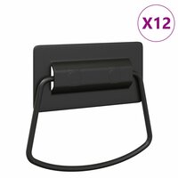 Kast Handvatten 12 pcs Zwart 85 x 45 mm Metaal 2