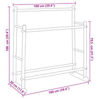 Kledingrek 100x30x100 cm bamboe 7
