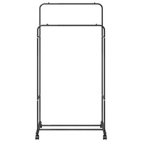 Kledingrek Effen Zwart 5