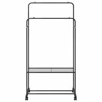 Kledingrek Effen Zwart 5