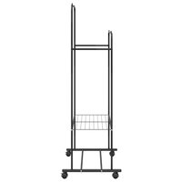 Kledingrek Effen Zwart 6