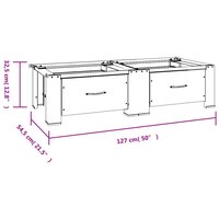 Wasmachine- en drogerverhoger dubbel met lades wit 8