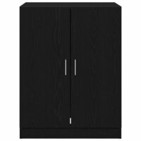 Wasmachinekast 2 pcs Zwart Eiken 70,5 x 71,5 x 181,5 cm 9