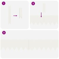 Tuinrand 10 pcs Wit 100 x 0.05 x 20 cm Koudgewalst staal 5