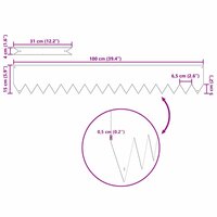 Tuinrand 10 pcs Zilver 100 x 0.05 x 20 cm Gegalvaniseerd staal 7