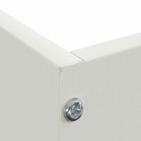 Tuinrand Wit 60 x 60 x 13 cm Staal 7