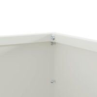 Tuinrand Wit 60 x 60 x 13 cm Staal 8