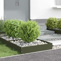 Tuinrand Olijf Groen 60 x 60 x 13 cm Staal 4
