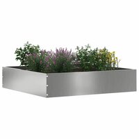 Tuinrand Zilver 60 x 60 x 13 cm Gegalvaniseerd staal 3