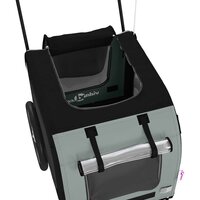 Fietskar voor huisdieren Grijs en zwart 125 x 53 x 54 cm 6