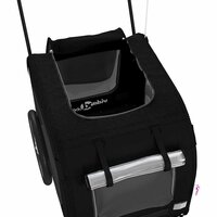 Fietskar voor huisdieren met opslag Zwart 124,5 x 63,5 x 53 cm 6