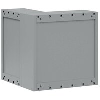 Gereedschapskast met plank Rood en Grijs 55 x 55 x 55 cm 5