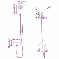 Doucheset Chroom G 1 / 2 inch 9