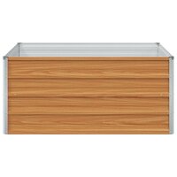 Verhoogde plantenbak Licht Bruin 100 x 100 x 45 cm 5