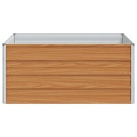 Verhoogde plantenbak Licht Bruin 100 x 100 x 45 cm 6