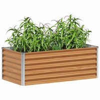 Verhoogde plantenbak 98 x 50 x 36 cm Gegalvaniseerd staal 3