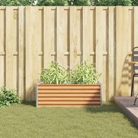 Verhoogde plantenbak 98 x 50 x 36 cm Gegalvaniseerd staal 4