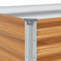 Verhoogde plantenbak 98 x 50 x 36 cm Gegalvaniseerd staal 9