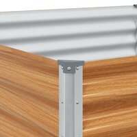 Verhoogde plantenbak 98 x 100 x 36 cm Gegalvaniseerd staal 9