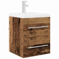 Wastafelkast met lade Oud Hout 38,5 x 41 x 48 cm Bewerkt hout 3