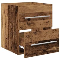 Wastafelkast met lade Oud Hout 38,5 x 41 x 48 cm Bewerkt hout 5