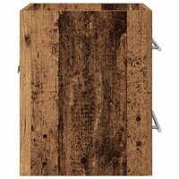 Wastafelkast met lade Oud Hout 38,5 x 41 x 48 cm Bewerkt hout 7