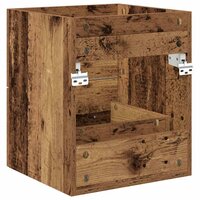 Wastafelkast met lade Oud Hout 38,5 x 41 x 48 cm Bewerkt hout 8