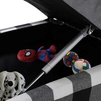 Hondenbank 57x34x36 cm pluche grijs 8