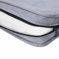 Hondenbank 57x34x36 cm pluche grijs 9