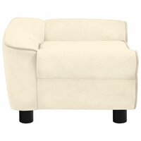 Hondenbank 72x45x30 cm pluche cr&egrave;mekleurig 7