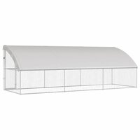 Hondenhok met opslag 3 pcs Zilver 6 x 2 x 2 m Staal 6