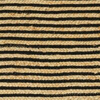 Vloerkleed Natuurlijk en Zwart 122 x 183 cm Jute 7