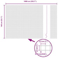 Gelaste draadhek Groen 1.4 x 10 m 9