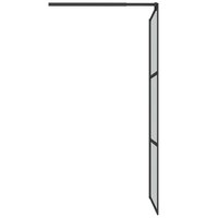 Inloopdouchewand 90x195 cm donker ESG-glas zwart 5