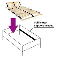 Lattenbodem Bruin 100 x 190 cm Massief beukenhout 5