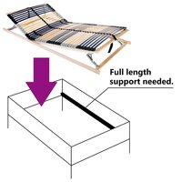 Lattenbodem Bruin 100 x 190 cm Massief beukenhout 6