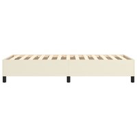 Boxspring bed kunstleer cr&egrave;mekleurig 80x200 cm 6
