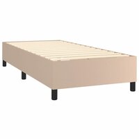 Boxspring bed kunstleer cappuccinokleurig 80x200 cm 4