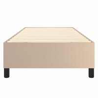 Boxspring bed kunstleer cappuccinokleurig 80x200 cm 5