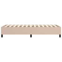 Boxspring bed kunstleer cappuccinokleurig 80x200 cm 6
