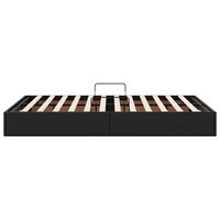 Opslag bed met matras met opslag Zwart 120 x 190 cm Kunstleer 8