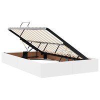 Opslag bed met matras Puur Wit 120 x 190 cm Kunstleer 6