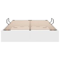 Opslag bed met matras Puur Wit 120 x 190 cm Kunstleer 7