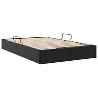 Opslag bed met matras met opslag Zwart 120 x 200 cm Kunstleer 9